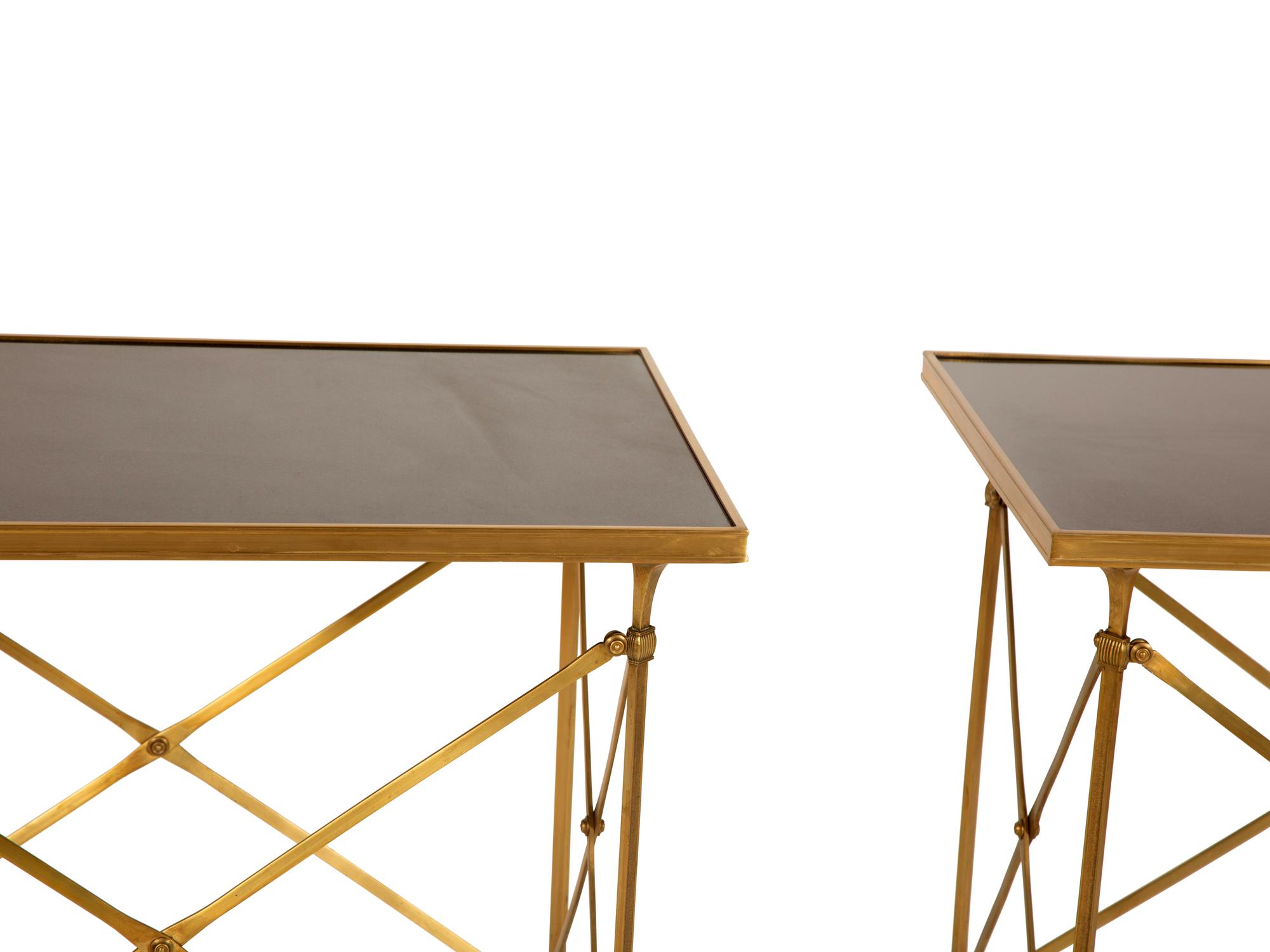 A Pair of Neoclassical Style Side Tables in the Manner of Maison Jansen