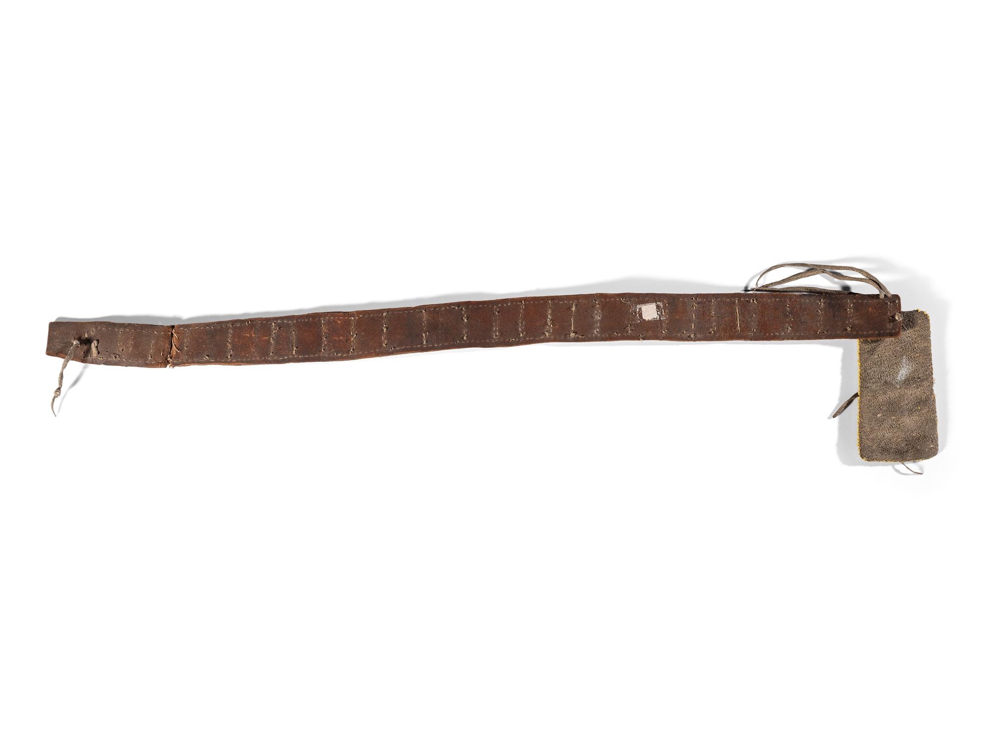 Ute Girls' Beaded Belt with Strike-a-Light Bag