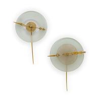 Wendy Ramshaw, 'Wedgewood Series', Pair of Yellow Gold, Diamond, and Jasperware Stick Pins