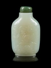 A Celadon Jade Snuff Bottle Height 2 5/8 inches. — 18TH/19TH CENTURY