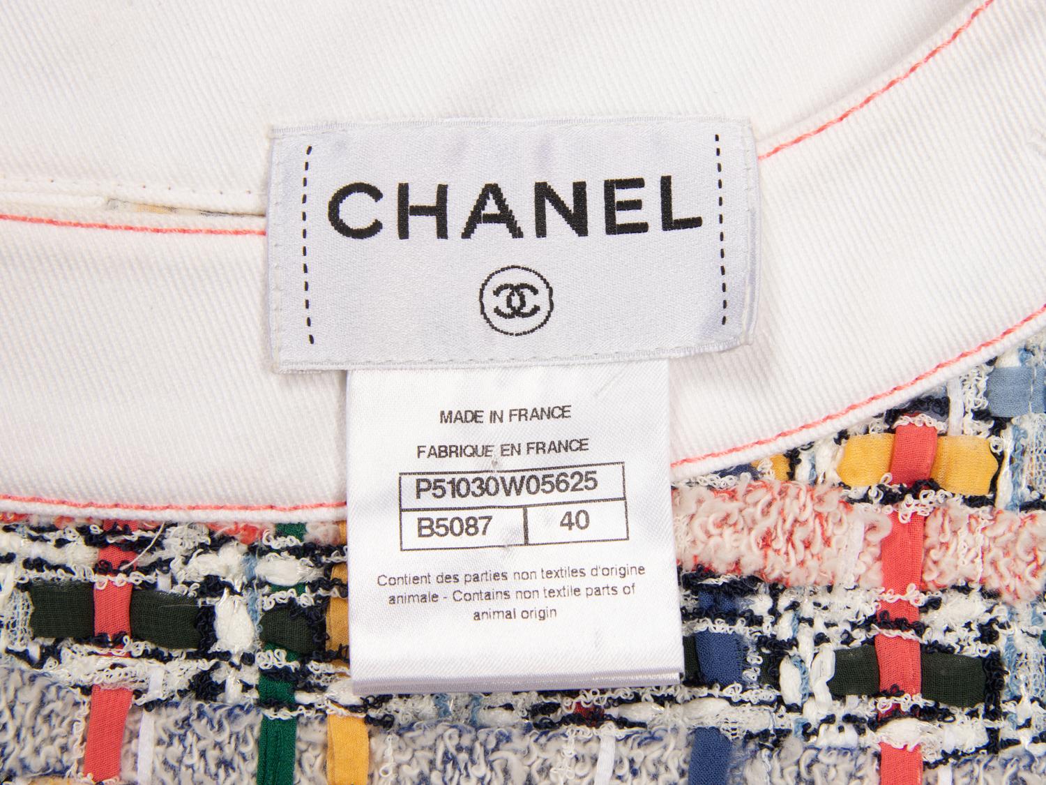 CHANEL, SLEEVELESS TWEED DRESS