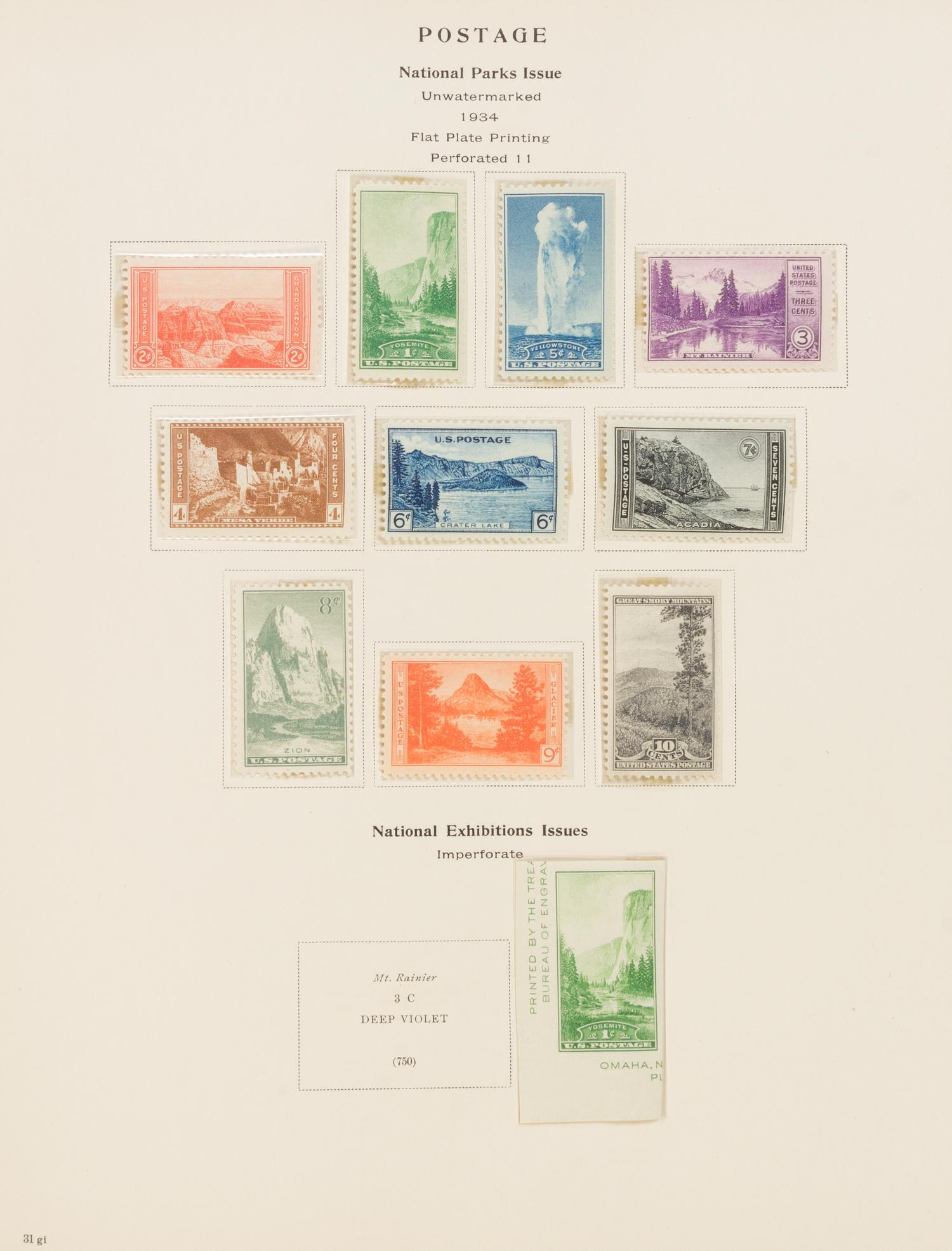 A Collection of United States Regular and Commemorative Issue Postage Stamps