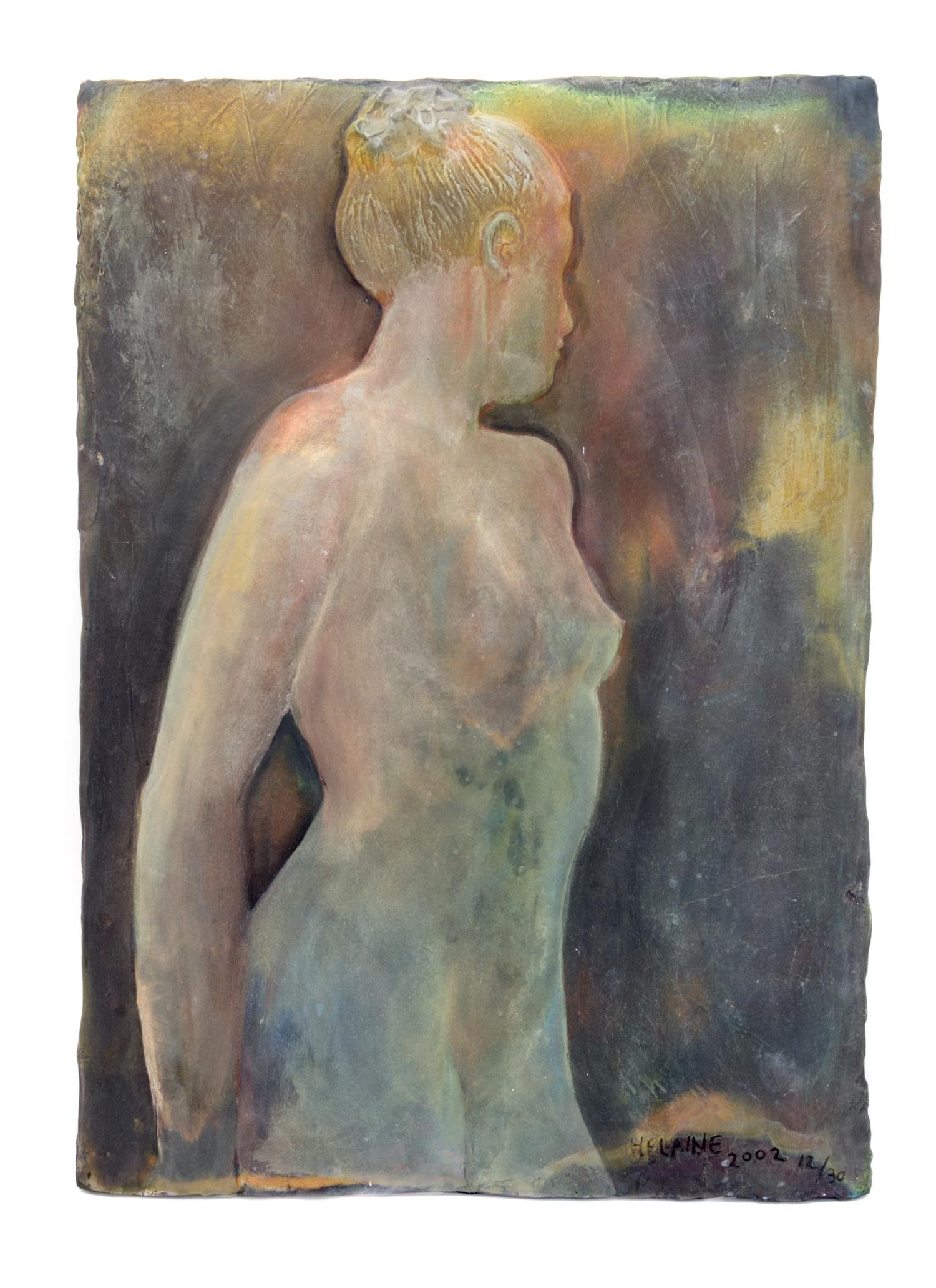 A Continental Raku Ware Ceramic Relief Plaque 18 1/2 x 13 1/4 inches. — 2002