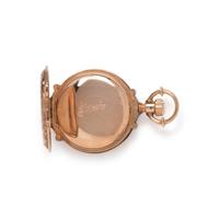 YELLOW GOLD HUNTER CASE POCKET WATCH