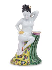 A Chinese Export Erotic Porcelain Figure