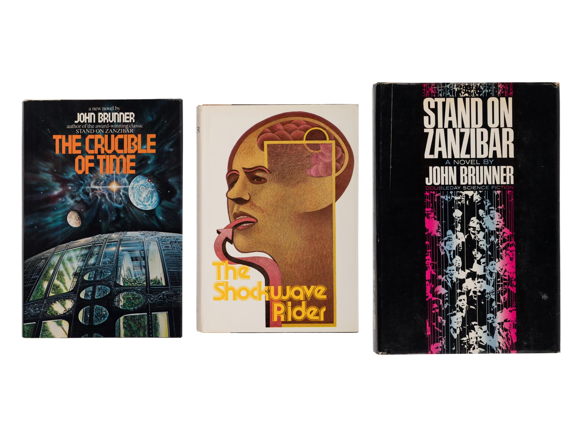 BRUNNER, John (1934-1995). A group of 3 FIRST EDITIONS, comprising: