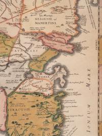 JANSSONIUS, Johannes (1588-1664). Sicilia Veteris Typus . Amsterdam, 1618.