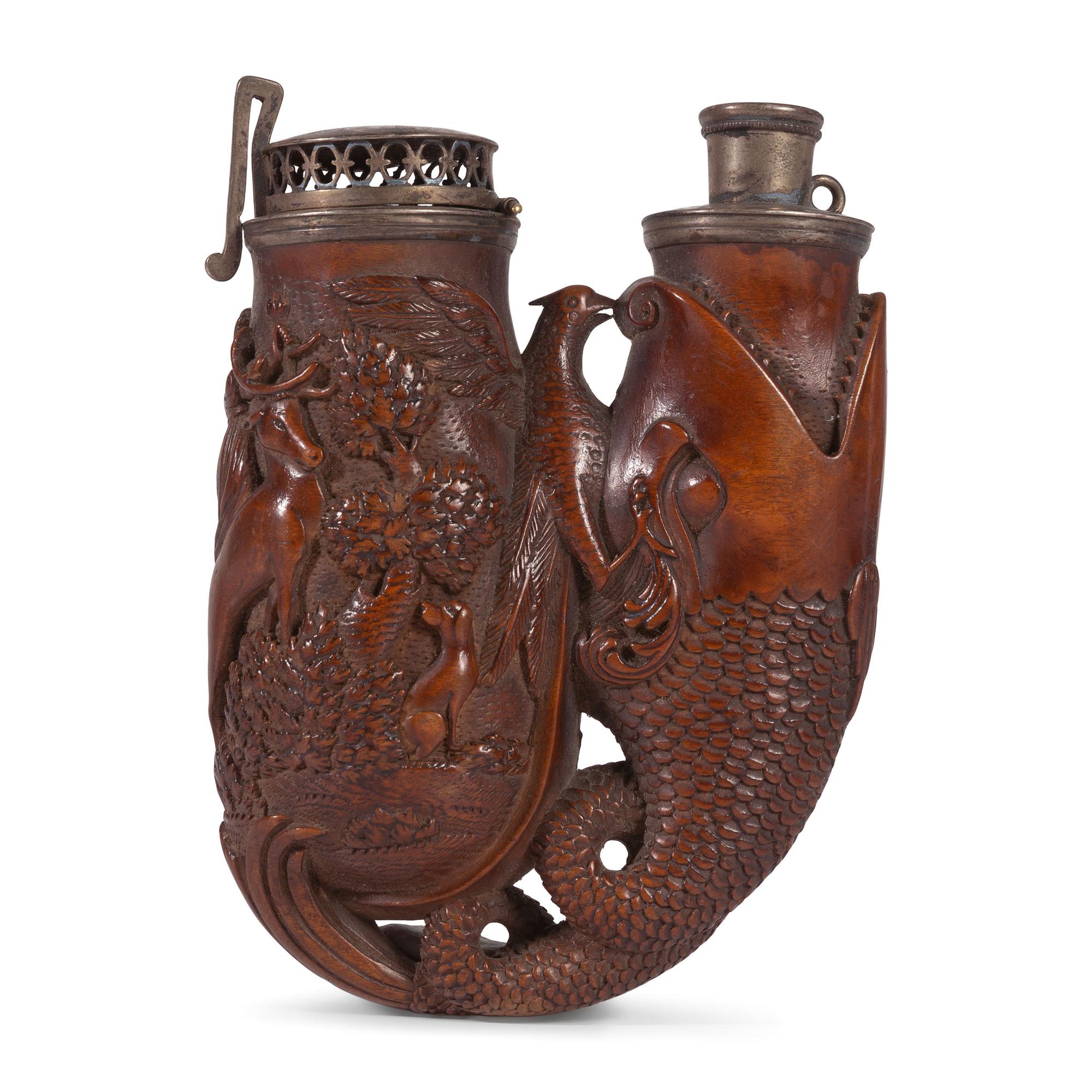 A Finely Carved German Black Forest Pipe