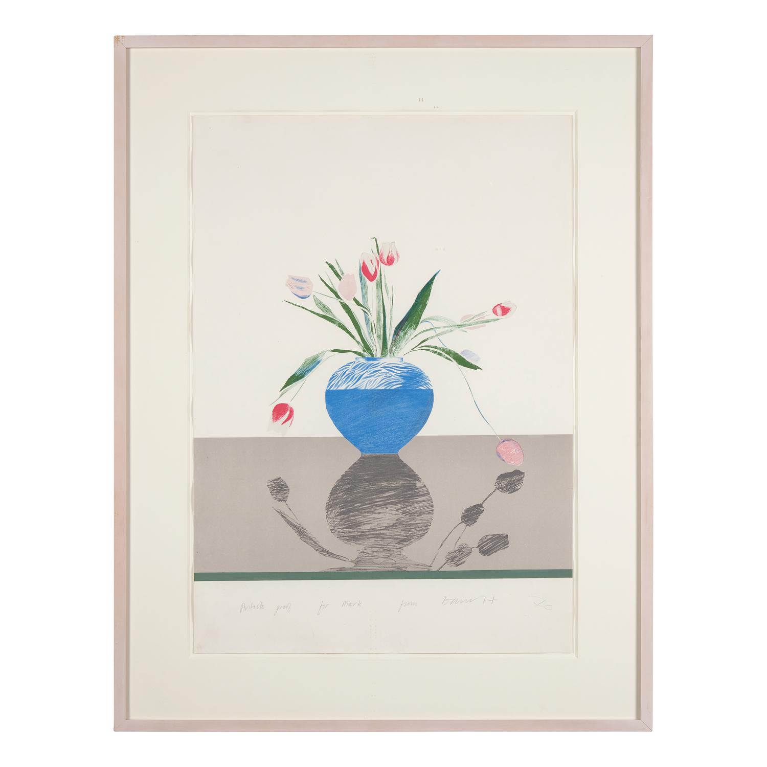 David Hockney (British, b. 1937) — Pretty Tulips, 1970