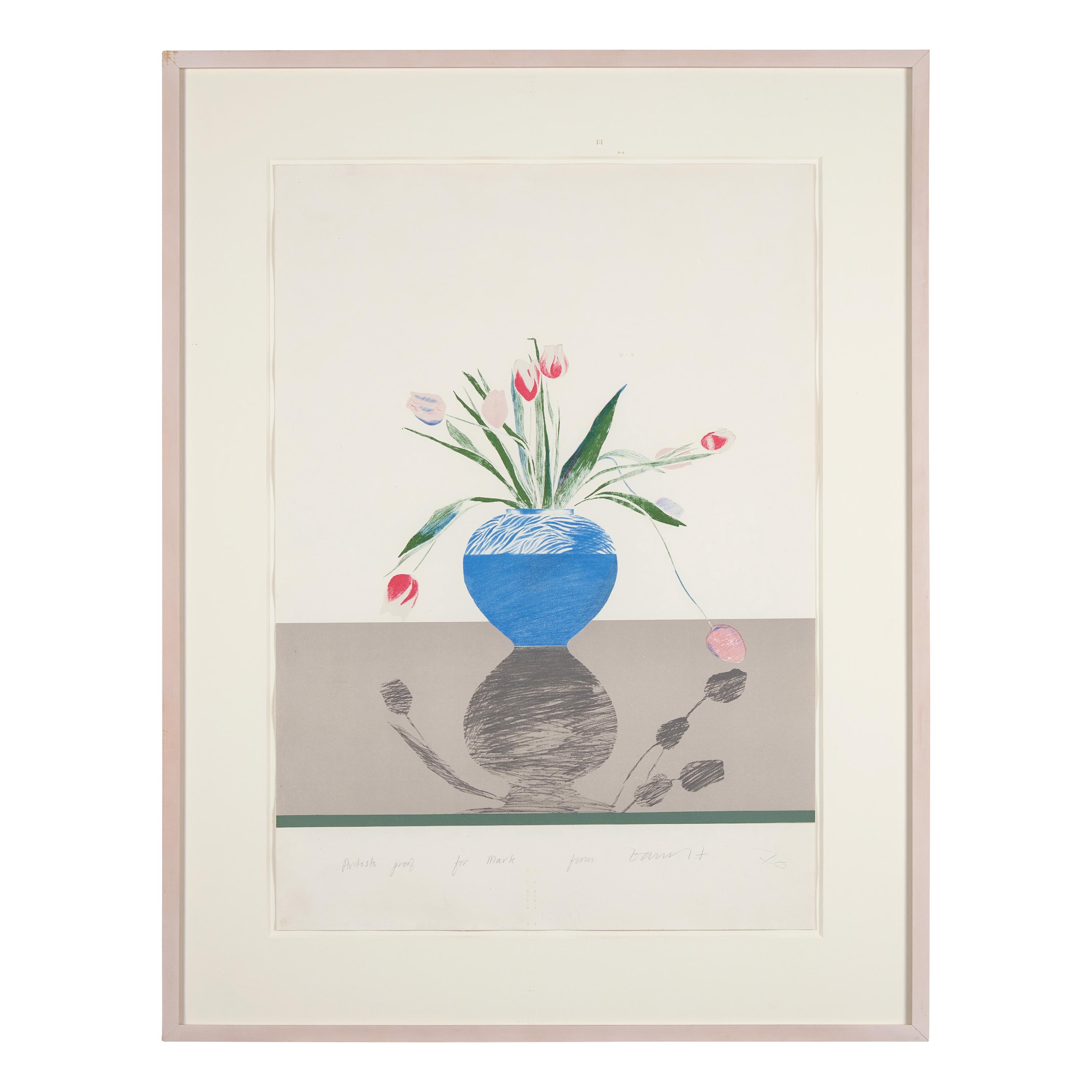 David Hockney (British, b. 1937) — Pretty Tulips, 1970