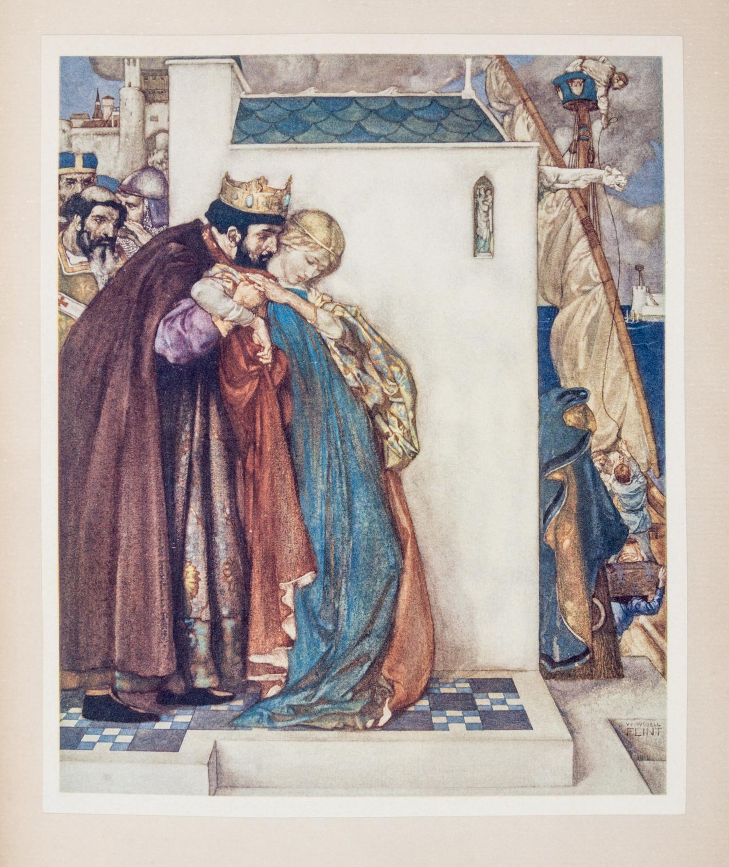 (FLINT, WILLIAM RUSSELL) CHAUCER, GEOFFREY . The Canterbury Tales. London, 1913. Limited edition number 107 of 500 copies. 3 vols.