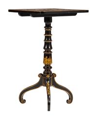 An English Penwork Tilt-Top Table