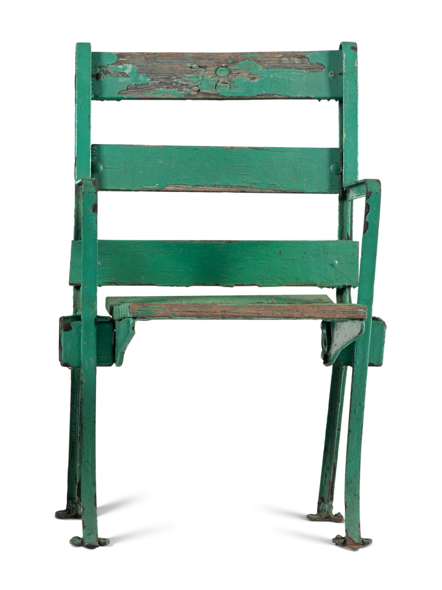 A Vintage Chicago White Sox Comiskey Park Stadium Seat Chair,