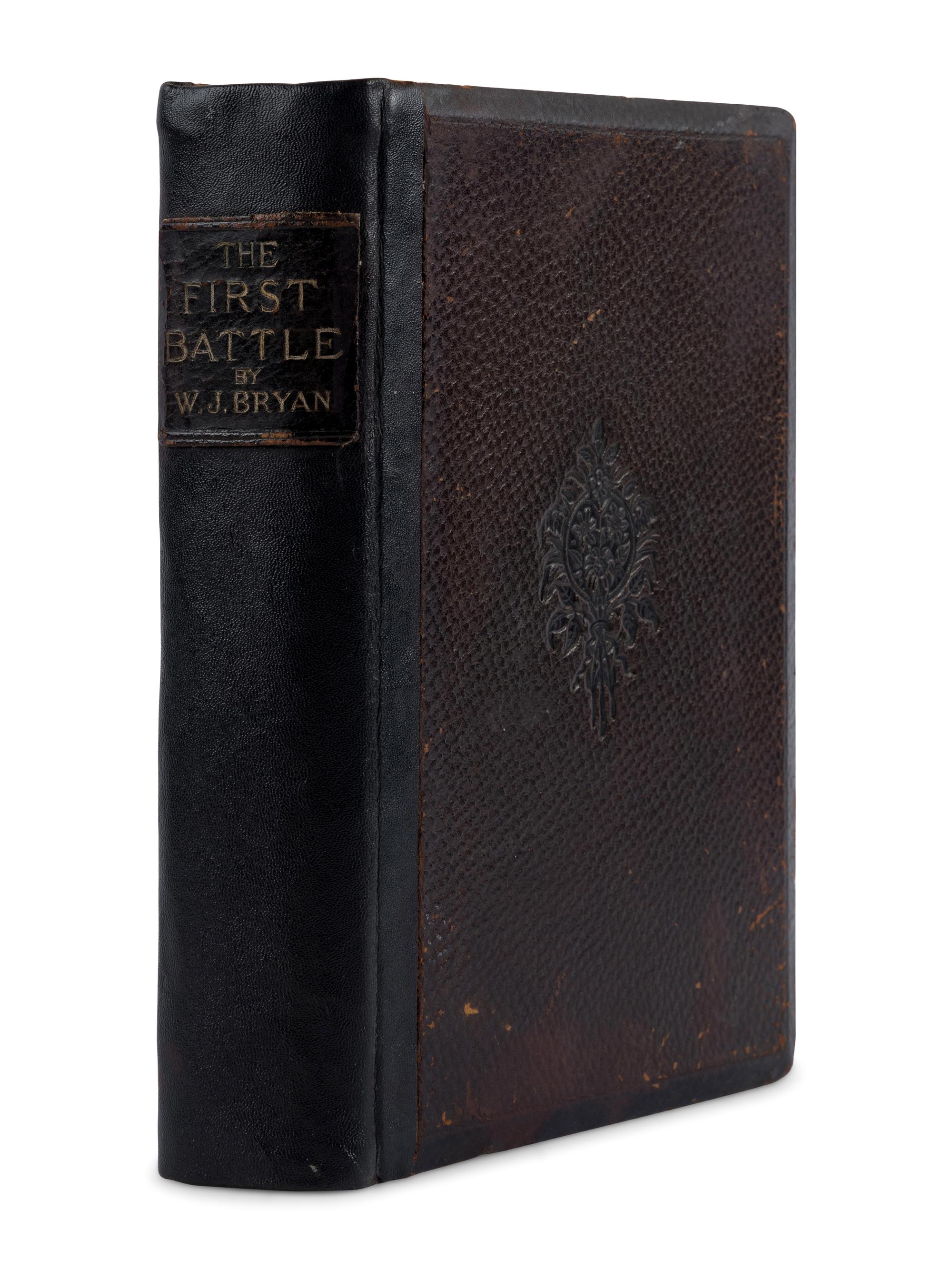 BRYAN, William Jennings (1860-1925). The First Battle. A Story of the Campaign of 1896 . Chicago: W. B. Conkey Company, 1896.