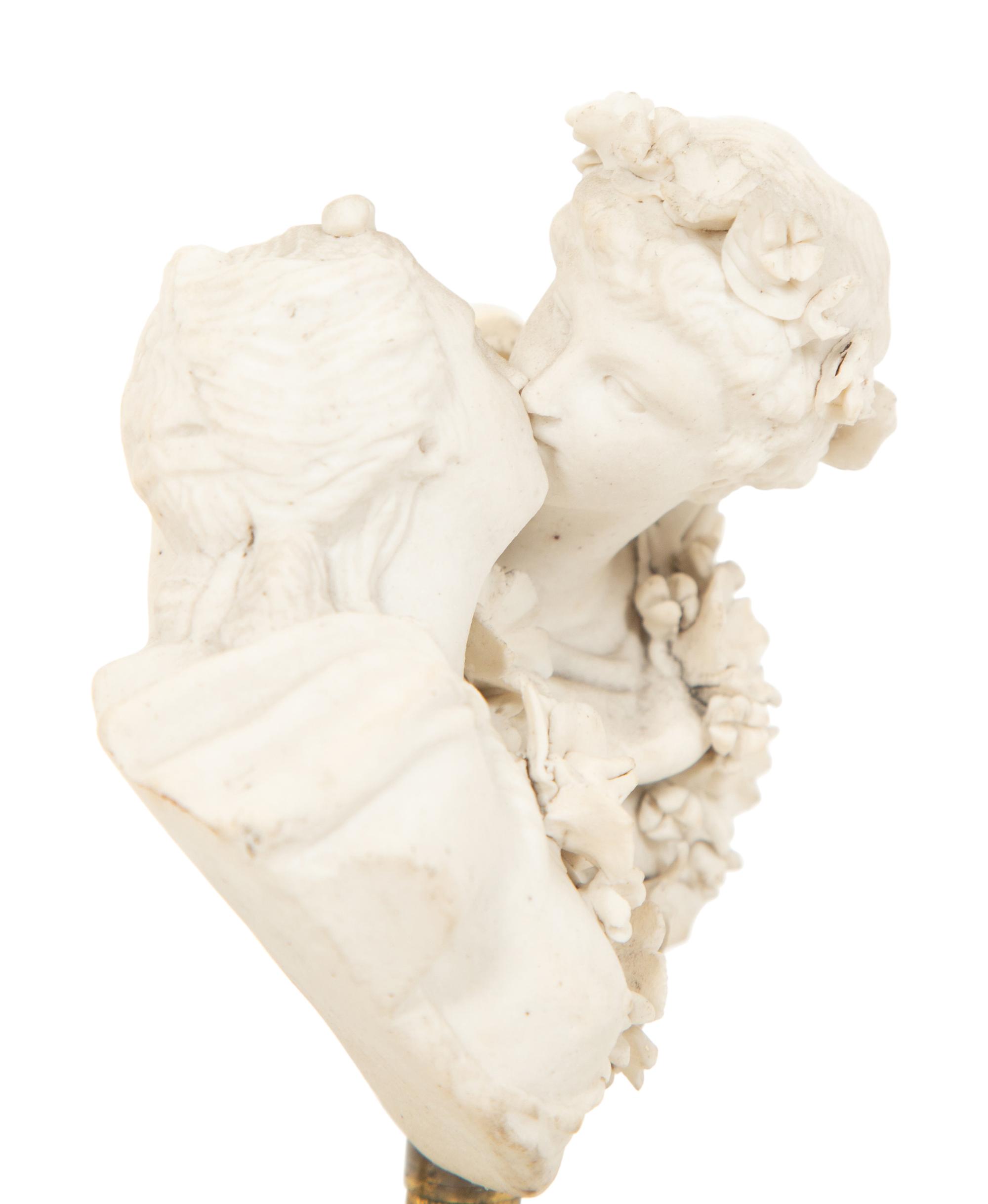 A Pair of Sèvres Style Biscuit Porcelain Bust Sculptures
