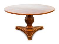 A Regency Style Inlaid Mahogany Tilt-Top Center Table — EARLY 20TH CENTURY