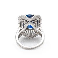 F.J. COOPER, SAPPHIRE AND DIAMOND RING