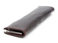 TOM FORD FOR GUCCI, DARK BROWN ALLIGATOR CLUTCH,1998