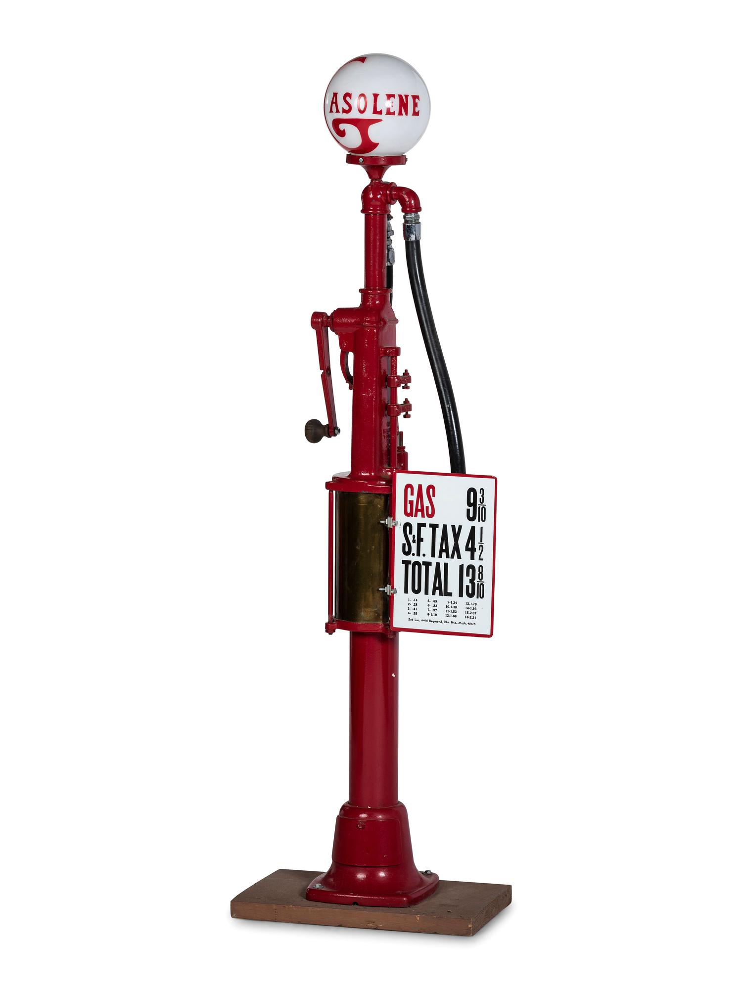 A Previsible Gasoline Pump With Globe