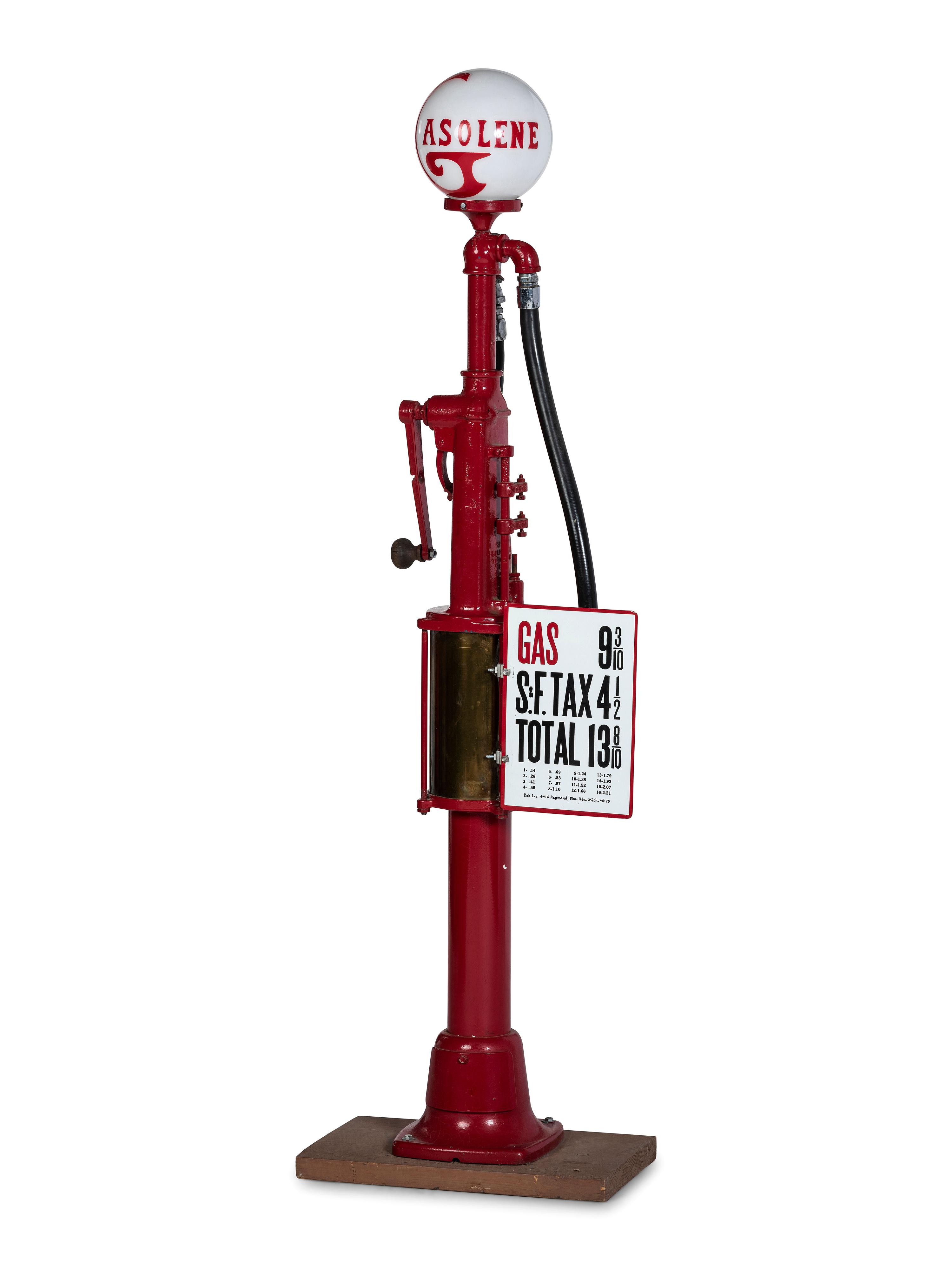 A Previsible Gasoline Pump With Globe