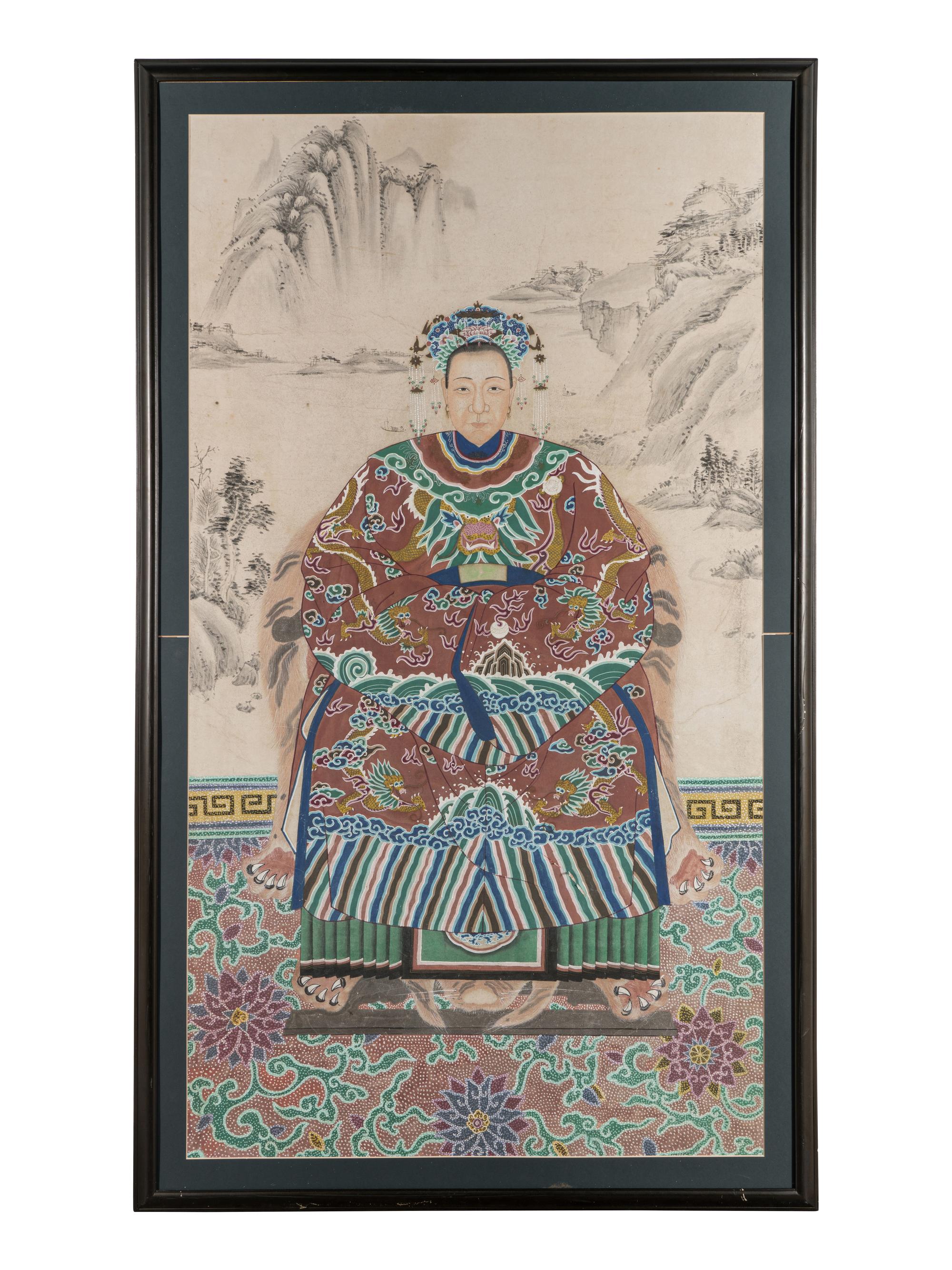A Pair of Ancestor Portraits