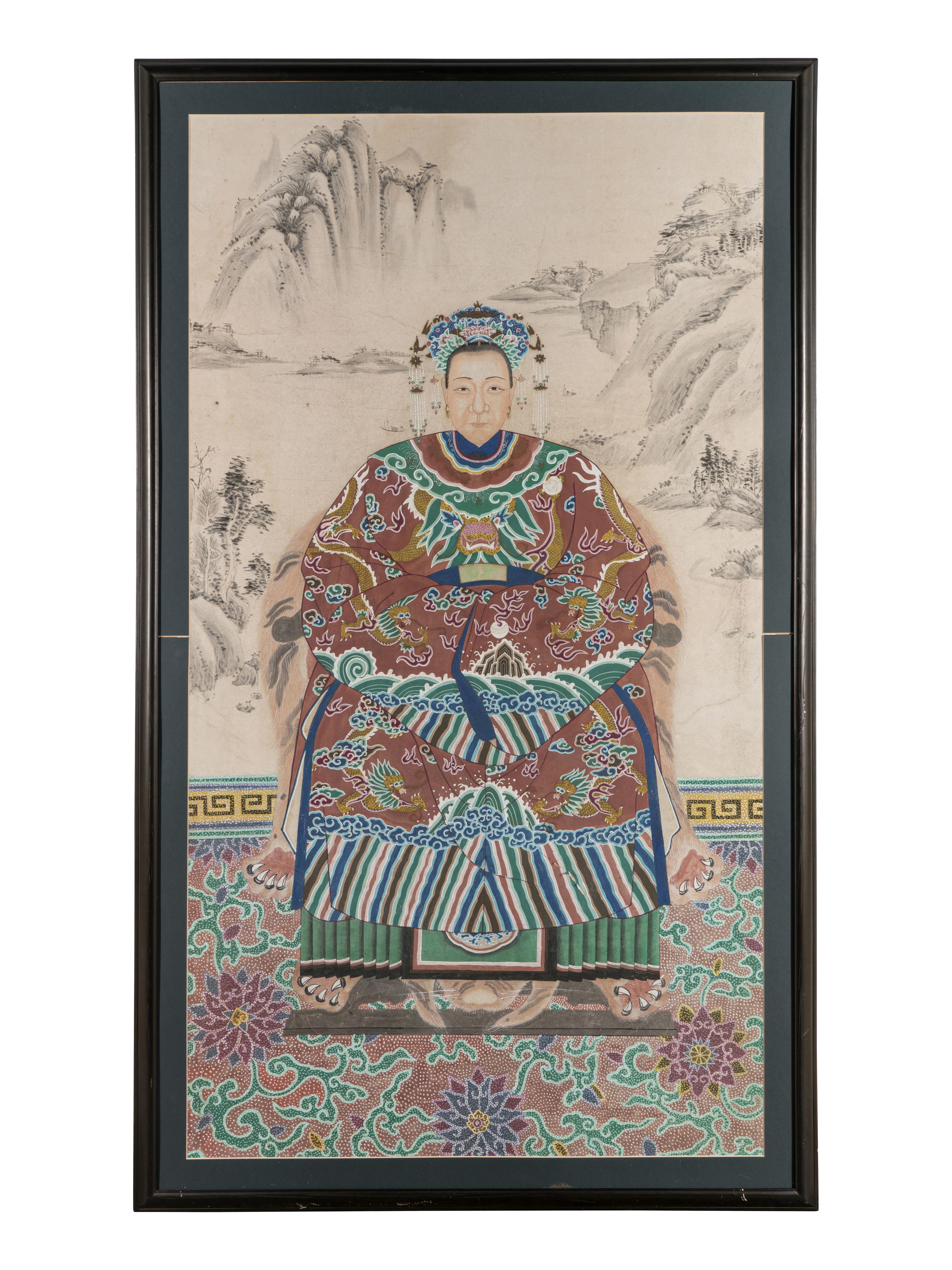 A Pair of Ancestor Portraits