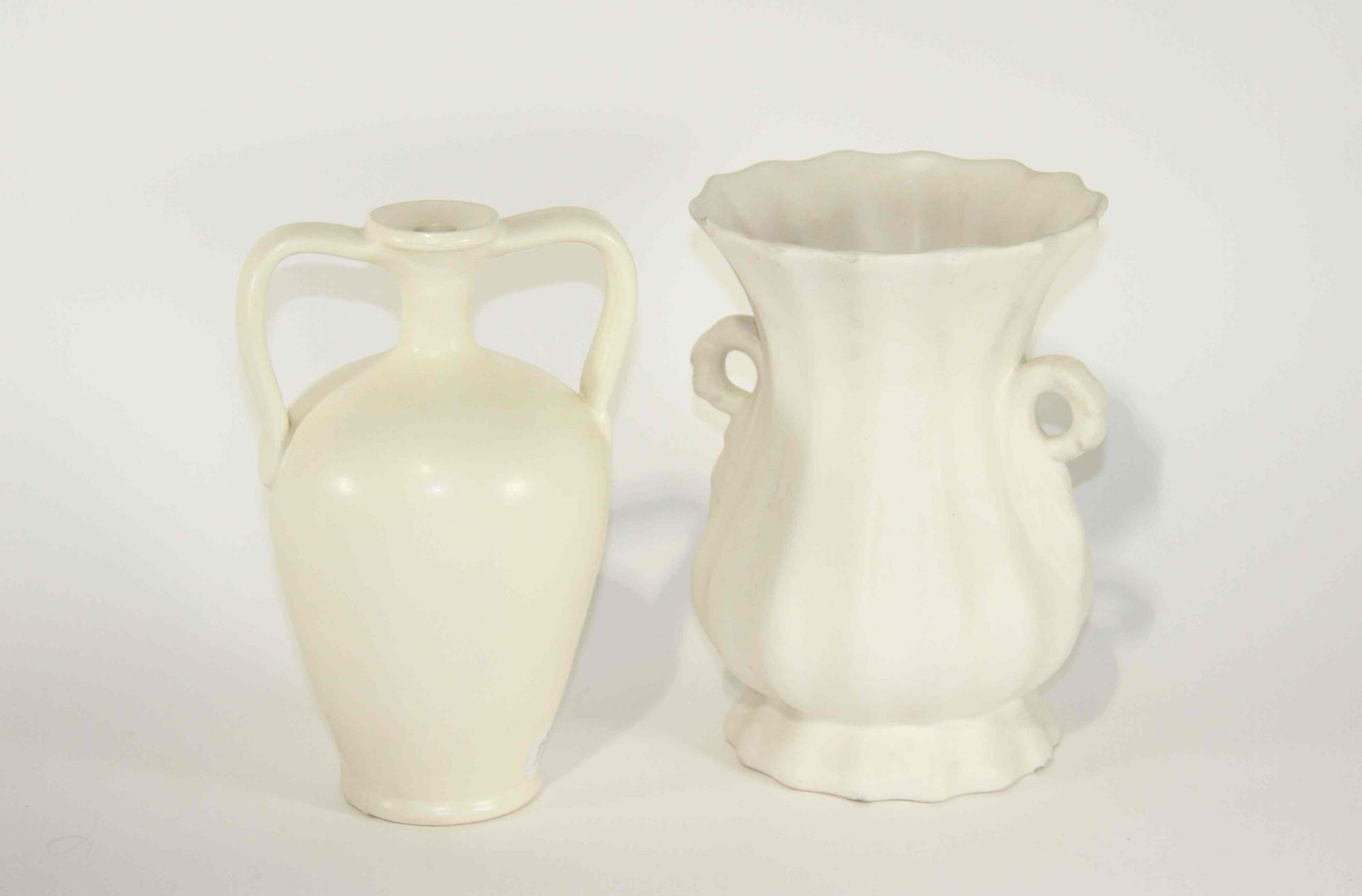 A Group of Eight Haeger Pottery Table Articles Height of tallest 9 1/4 inches.