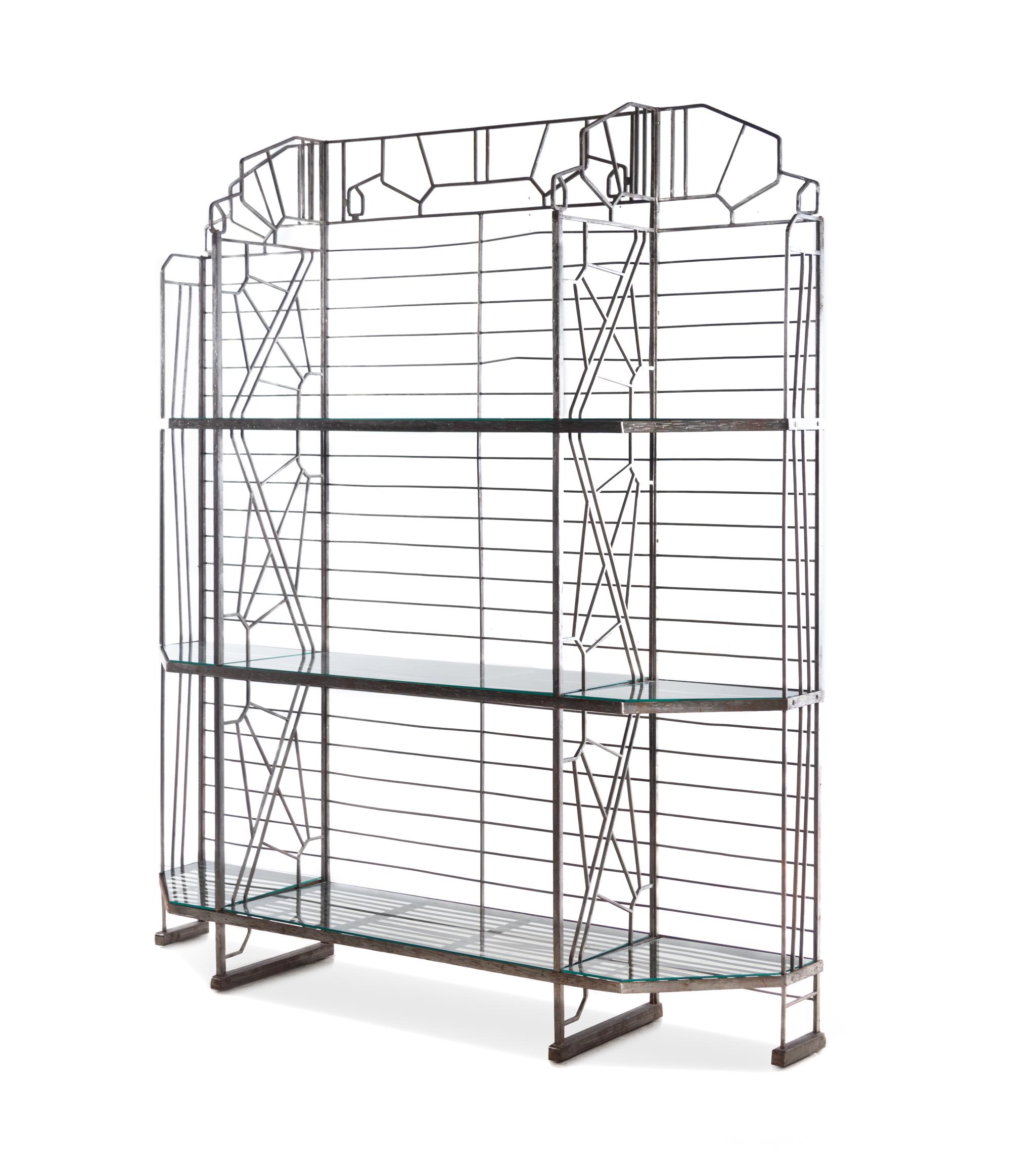 An Art Deco Style Steel Baker’s Rack