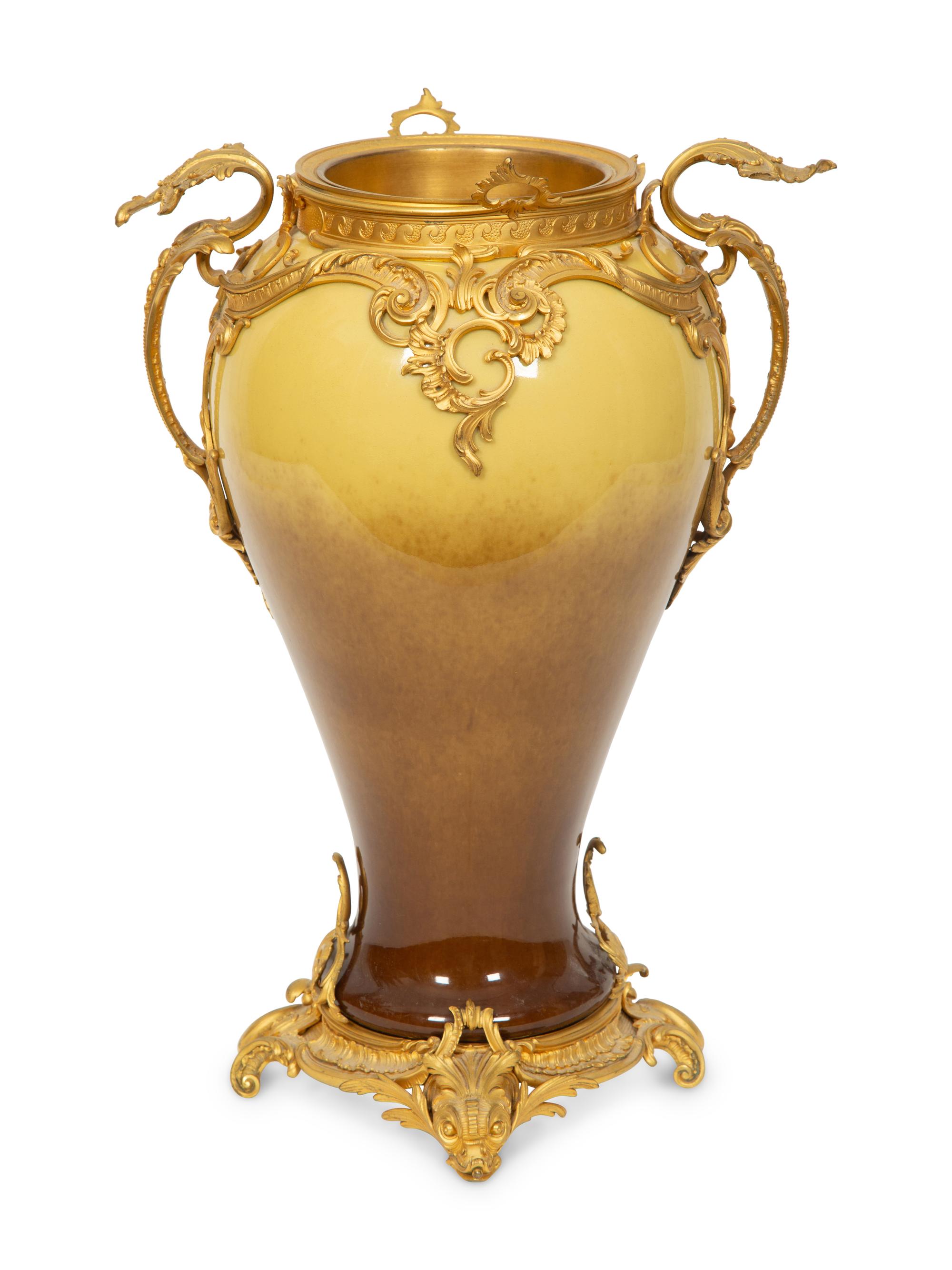 A Gilt Bronze Mounted Berlin (K.P.M.) Porcelain Vase