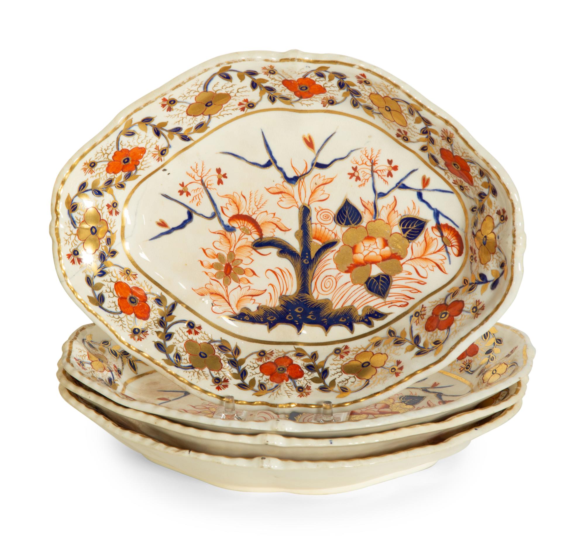 A Collection of Derby Porcelain in the Imari Pattern