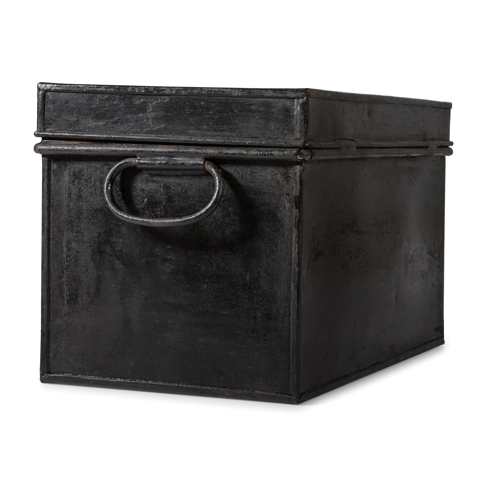 A Painted Tin Cocaine Storage Box