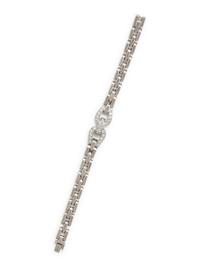 CARTIER, WHITE GOLD AND DIAMOND 'ETRIER' BRACELET