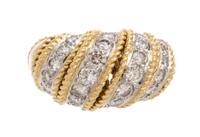 An 18 Karat Gold and Diamond Ring, 10.30 dwts.