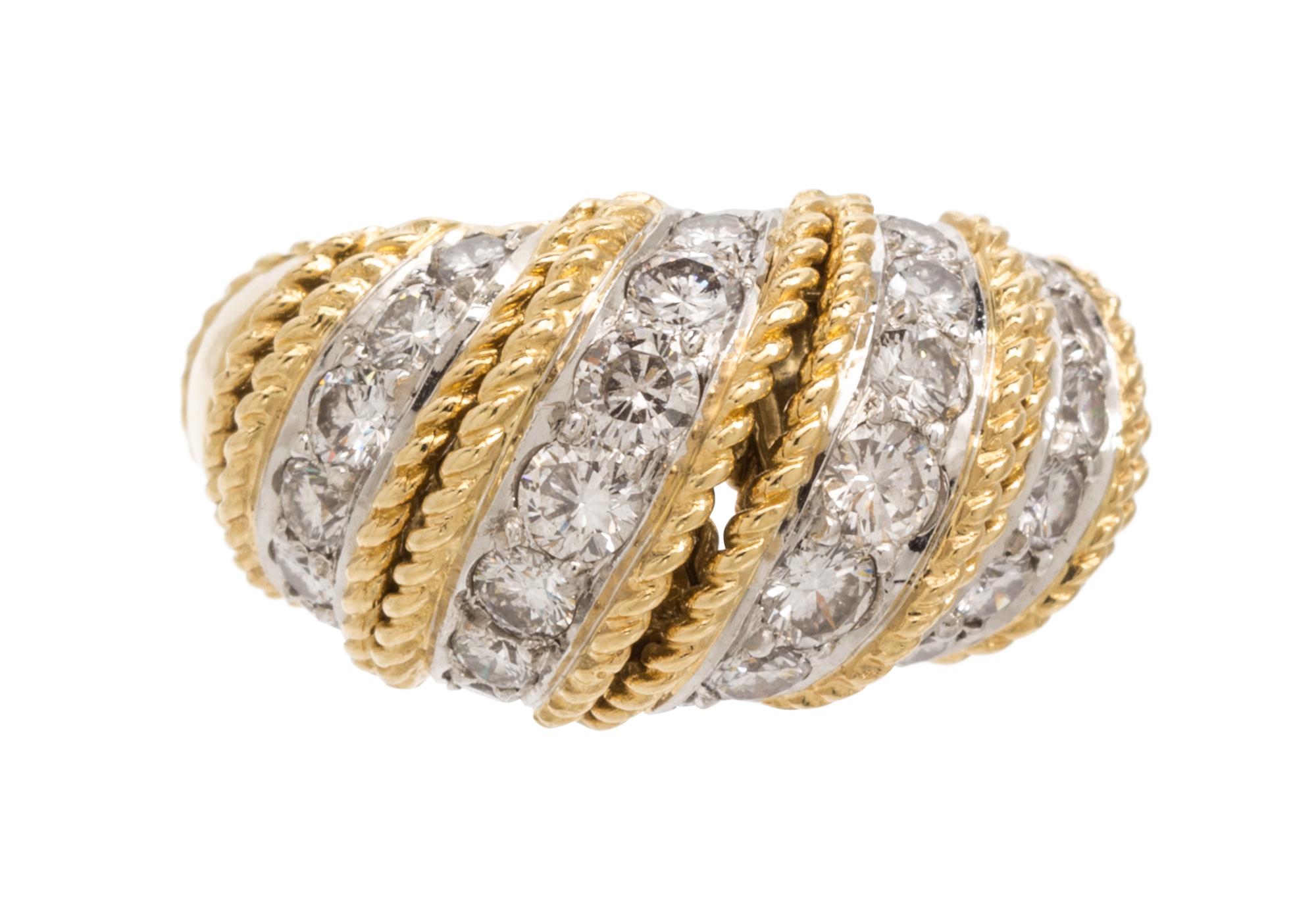 An 18 Karat Gold and Diamond Ring, 10.30 dwts.