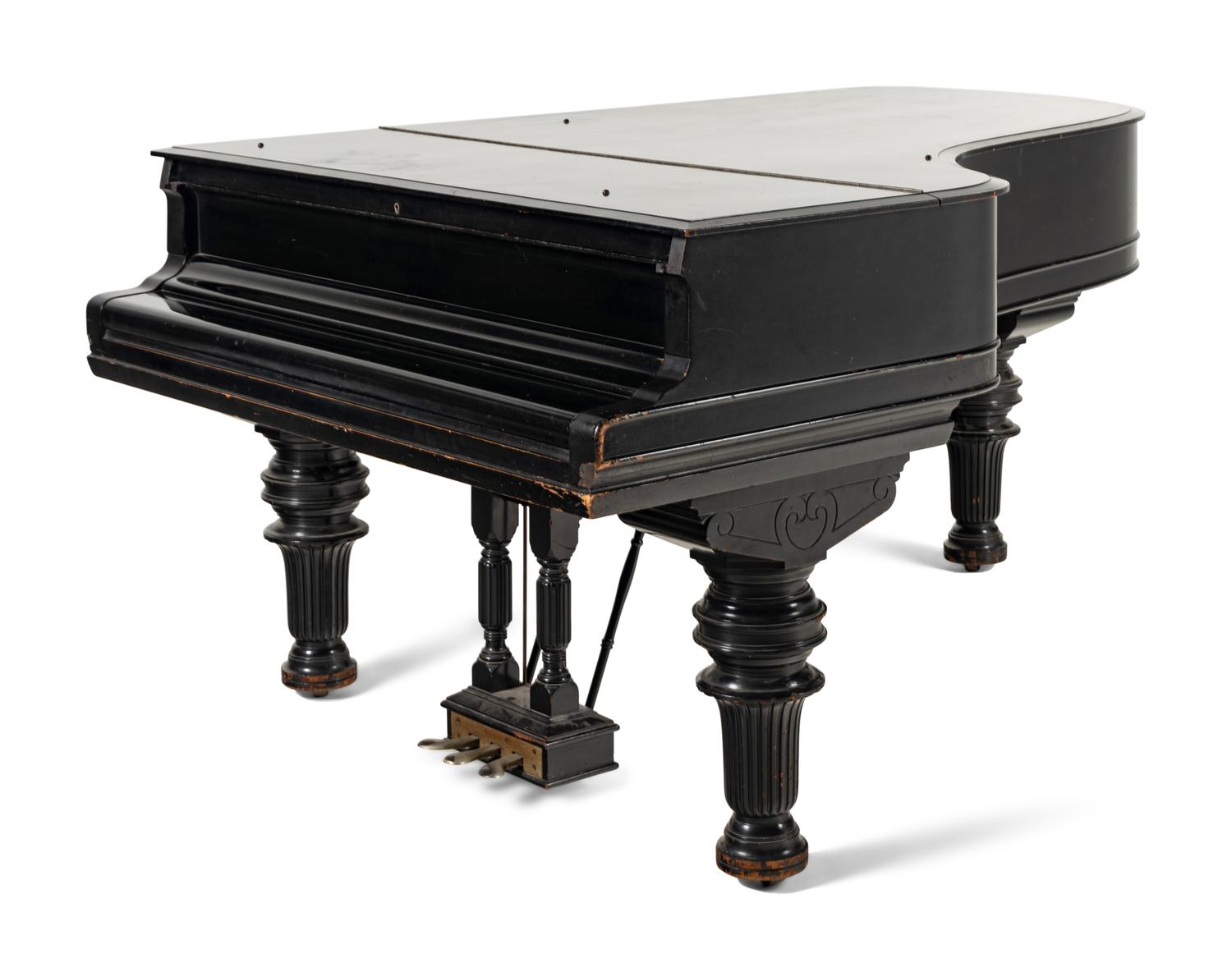 A Steinway and Sons Ebonized Grand Piano