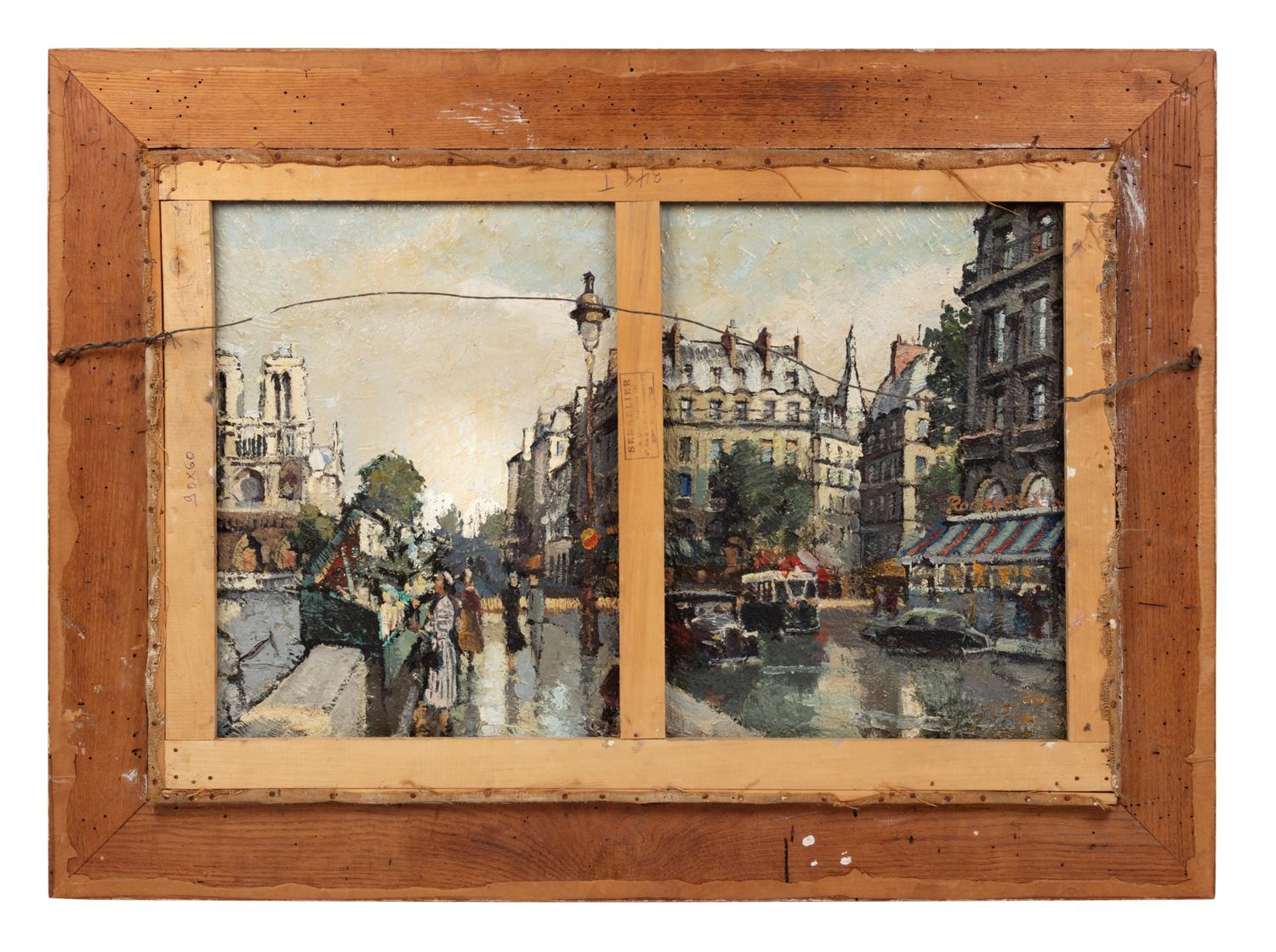 Parisian Boulevard (a double-sided painting)