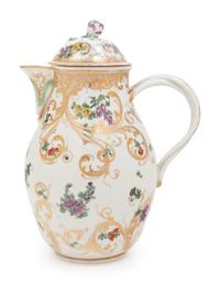 A Bristol Porcelain Covered Milk Jug