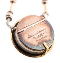 Sterling Silver, Gold and Semi Precious Stone Necklace, with Dragonfly Locket