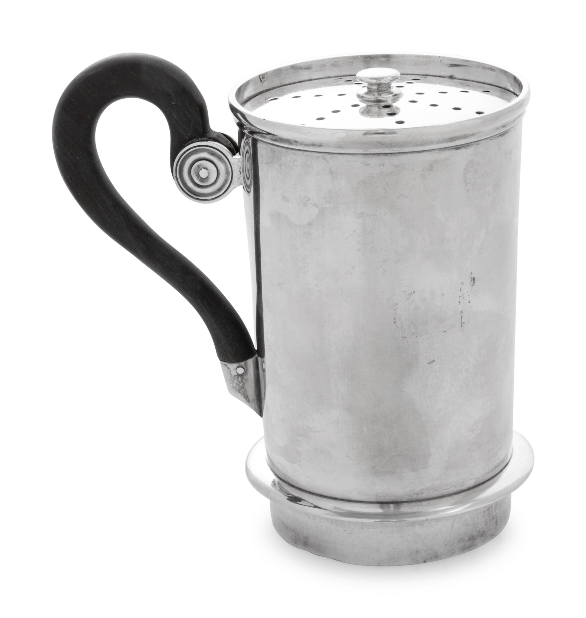 A French Silver Tea Strainer