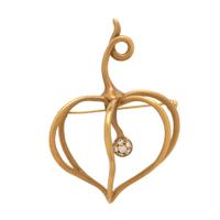 Angela Cummings, Yellow Gold and Diamond Lantern Brooch