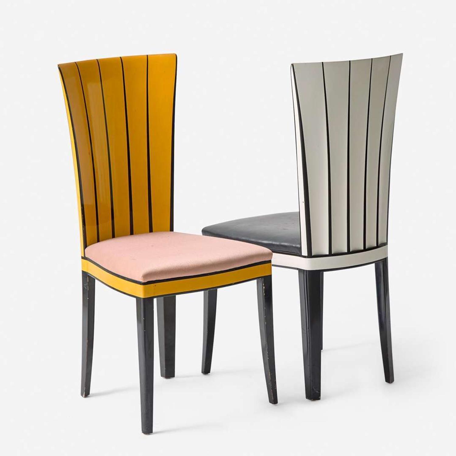 After Eliel Saarinen (Finnish-American, 1873-1950) Two "Cranbrook" Chairs, Charles Phipps & Sons, USA, designed 1929-30, the present lot circa 1990