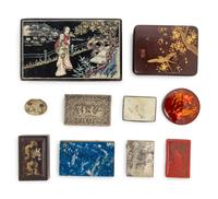 10 Chinese and Japanese Covered Boxes