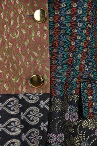 Four Designer Jackets and One Two-Piece Pant Ensemble: Two Etro, One J. Mendel, One Dolce & Gabbana, and One Etro Pantsuit