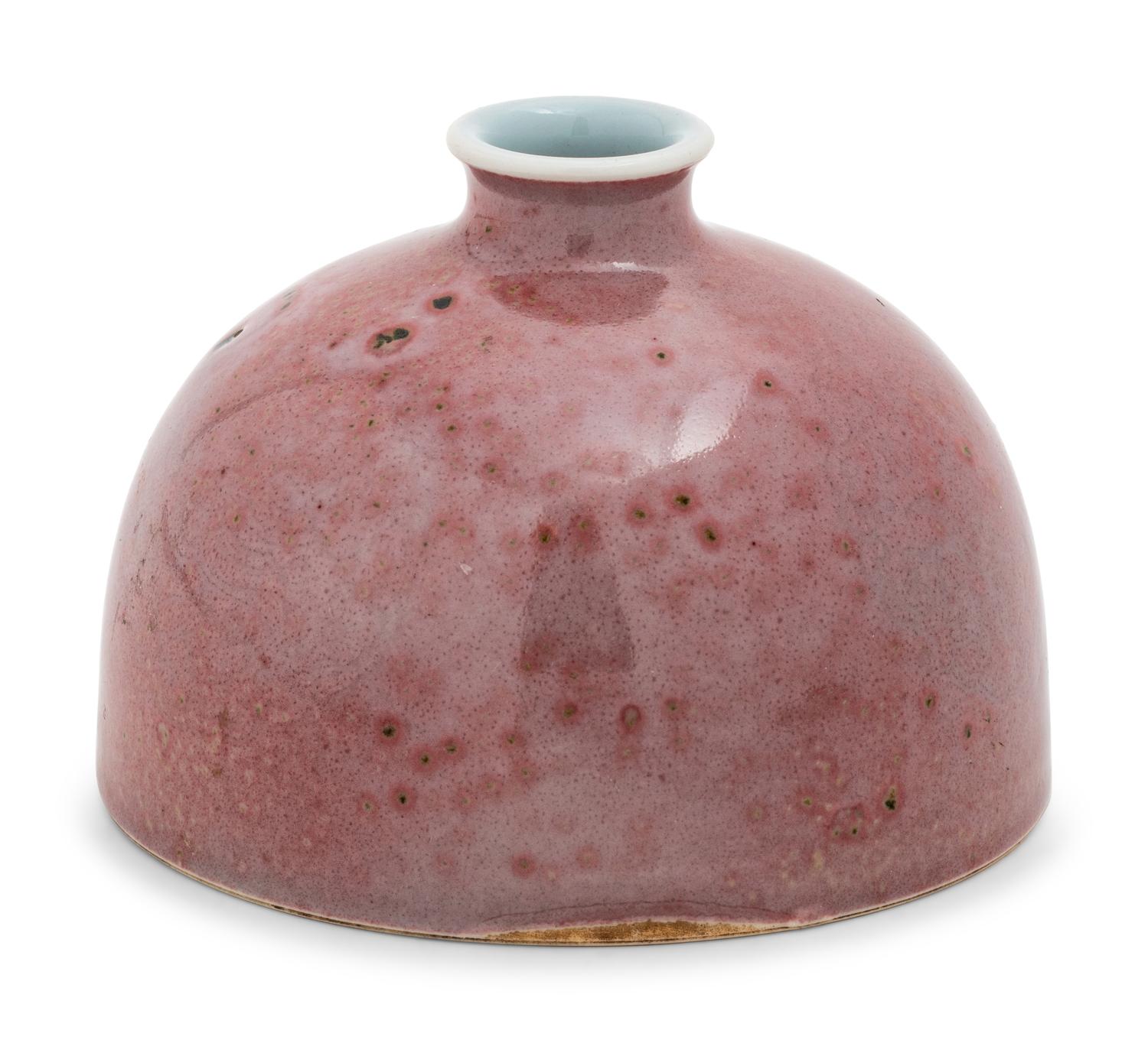 A Chinese Peachbloom Glazed Porcelain Water Pot, Taibaizun