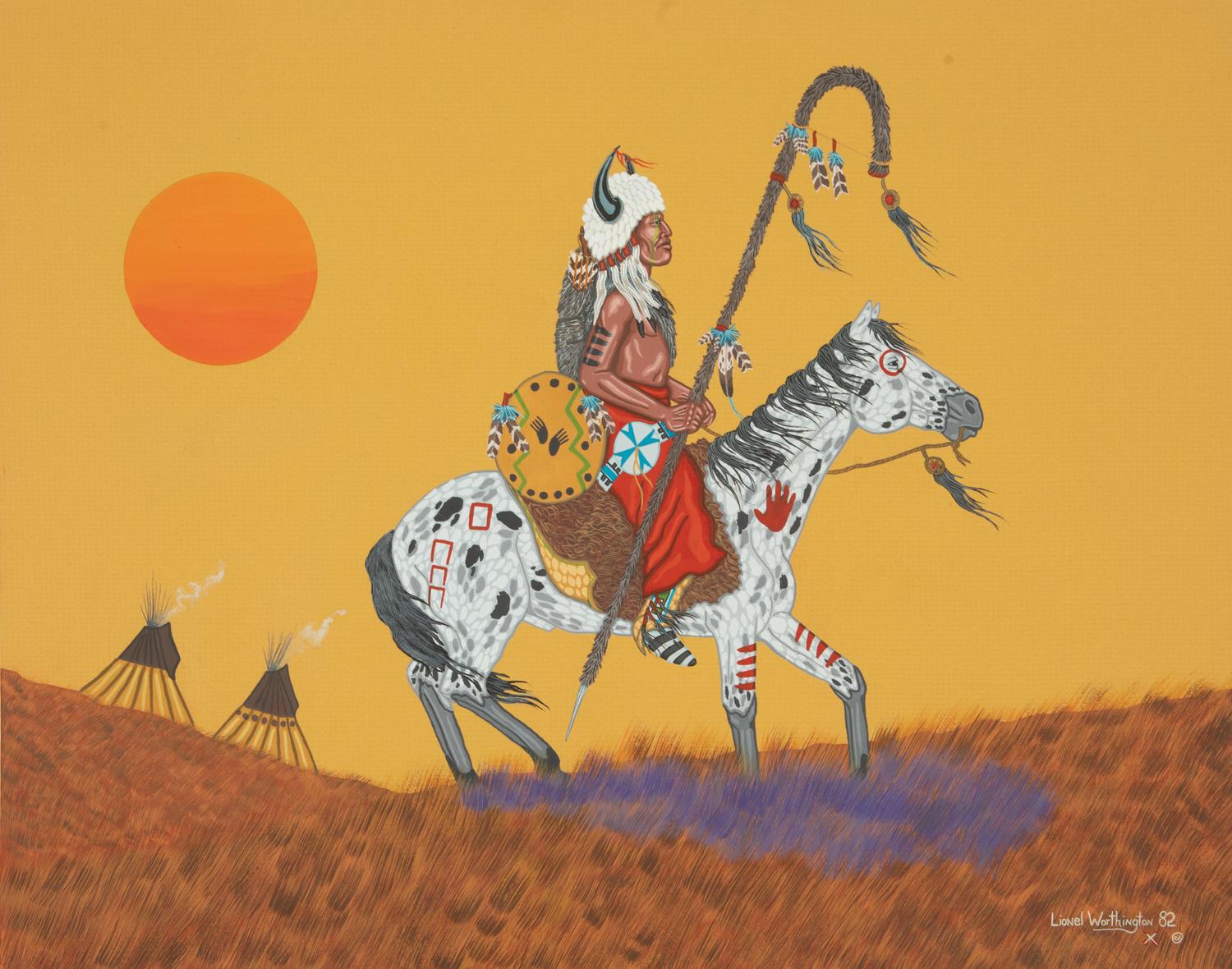 Six Works: To Catch a Pony, Warrior, Selecting Camp Site, Moving On, Winter Traveler and War Leader