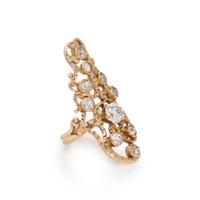 YELLOW GOLD AND DIAMOND RING