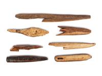 Alaskan Eskimo Bone, Antler, and Fossilized Walrus Ivory Tools and Implements