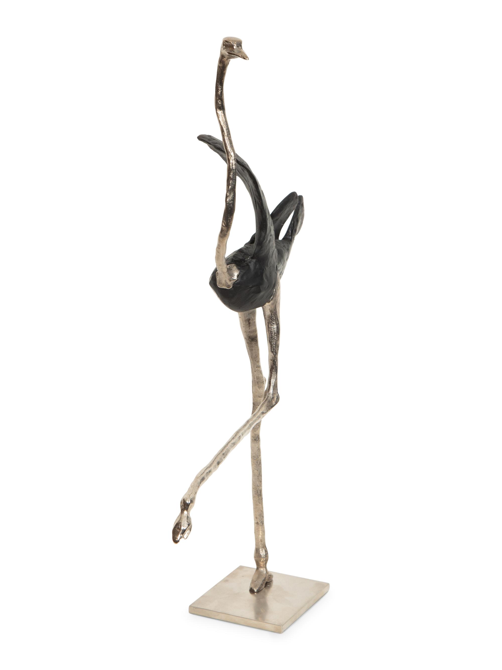 A Daum P â te de Verre La Miss Ostrich Sculpture