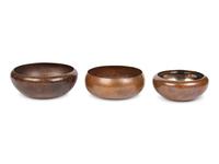 Three American Arts and Crafts Hammered Copper Bowls