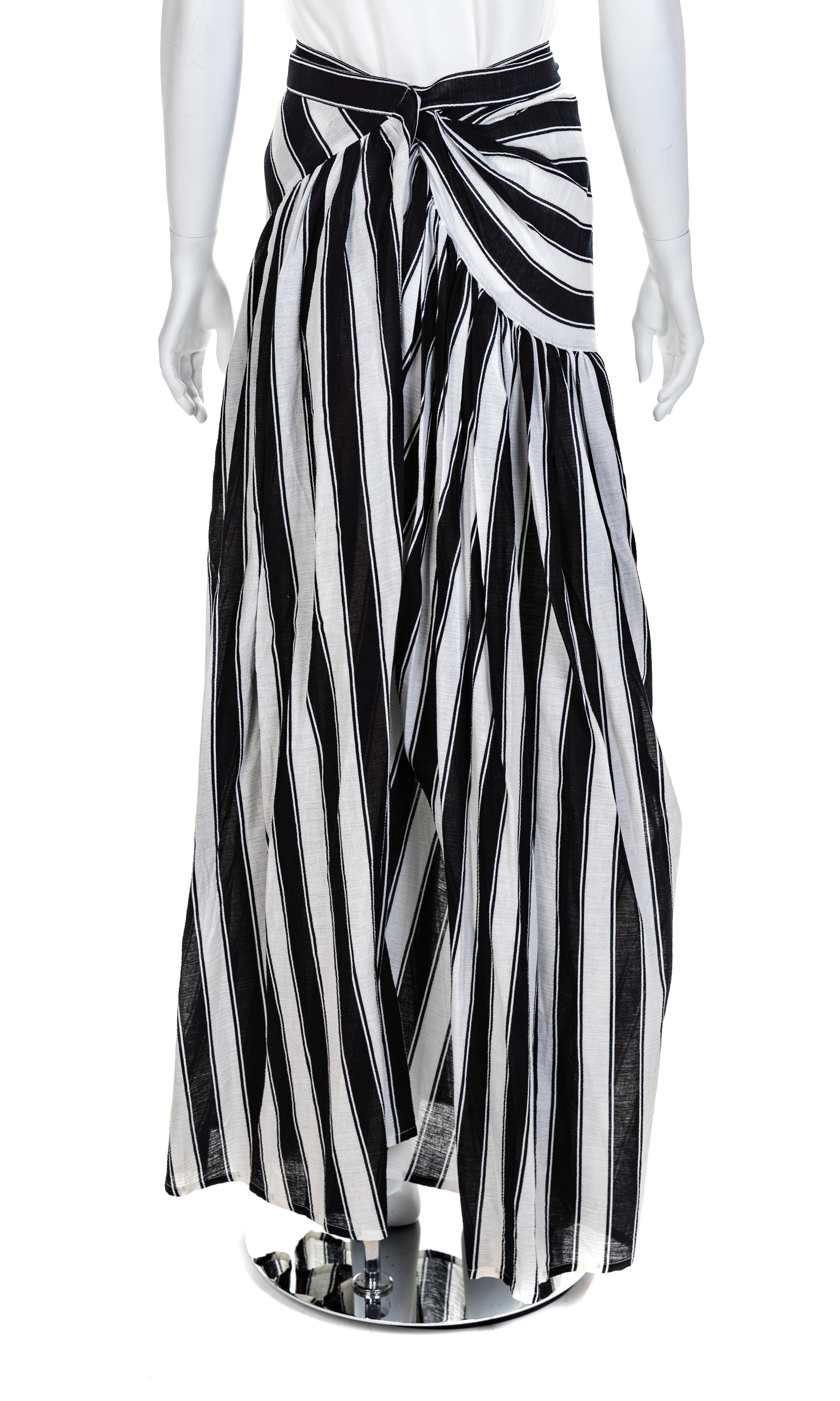 Saint Laurent Rive Gauche Wrap Dress or Skirt, 1980-90s Size label: 40